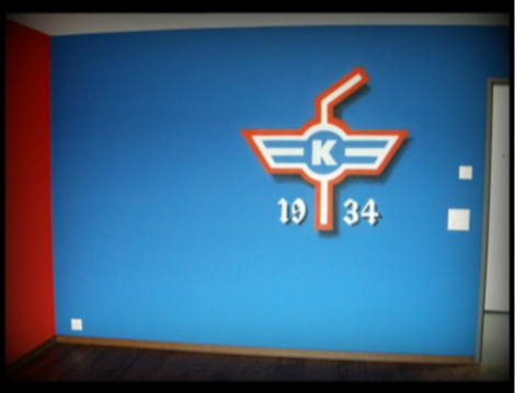 Kloten,Eishockey,Logo,Emblem,Wand bemalen