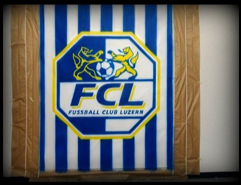 FC Luzern Wandbild,FCL,Fussball,