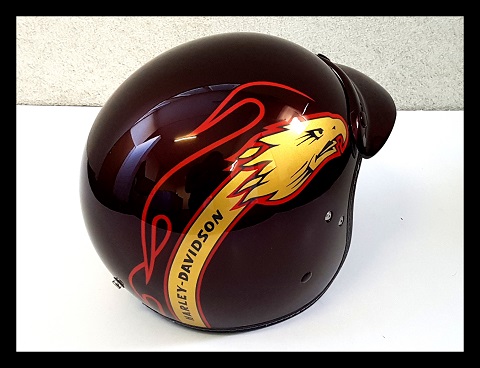 Harley Davidson,Logo,Beschriftung,Airbrush,Helm 