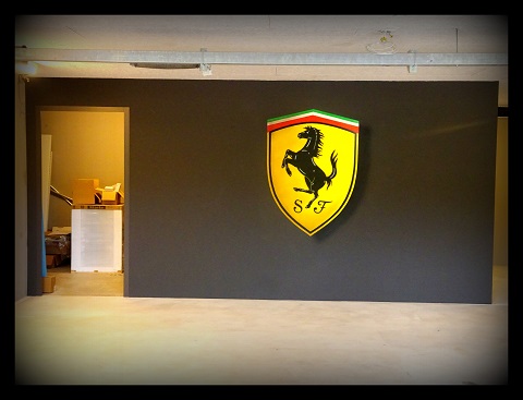 Ferrari Logo,Wandbild,Garage,